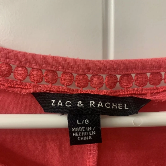 zac & rachel blouse long sleeved coral - Picture 3 of 3